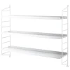 String Furniture String Pocket shelf, metal, white