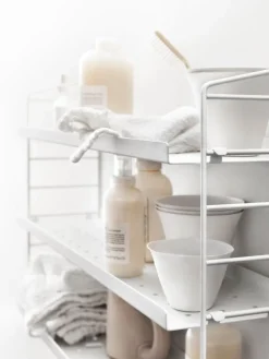 String Furniture String Pocket shelf, metal, white