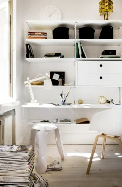 String Furniture String side panels 75 x 30 cm, 2-pack, white