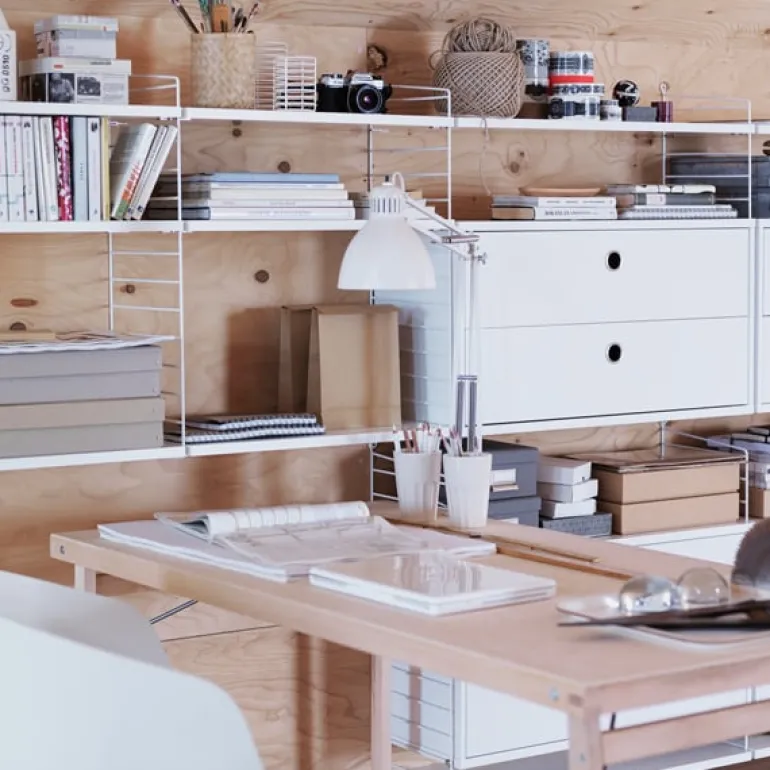 String Furniture String side panels 75 x 30 cm, 2-pack, white