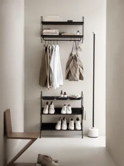 String Furniture String shoe shelf, 78 x 30 cm, black