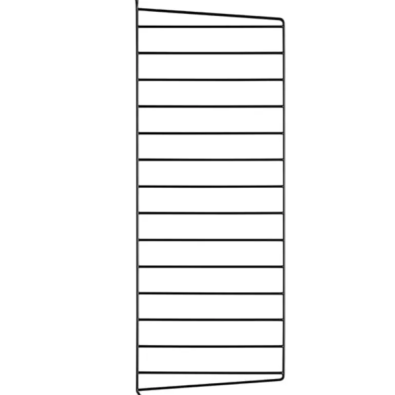 String Furniture String side panels 75 x 30 cm, 2-pack, black