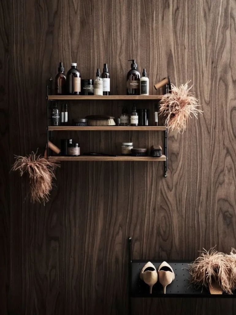 String Furniture String side panels 75 x 30 cm, 2-pack, black