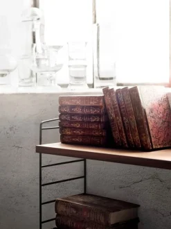 String Furniture String shelf 78 x 20 cm, 3-pack, walnut