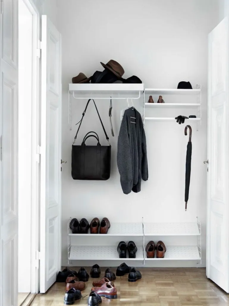 String Furniture String shoe shelf, 58 x 30 cm, white