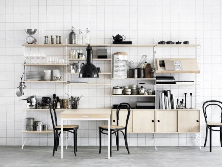 String Furniture String shelf 78 x 30 cm, 3-pack, white