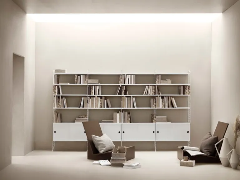 String Furniture String shelf 78 x 30 cm, 3-pack, white