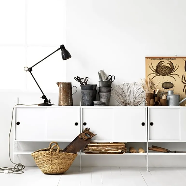 String Furniture String shelf 78 x 30 cm, 3-pack, white