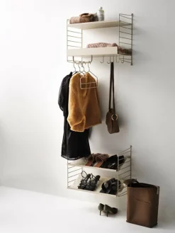 String Furniture String shoe shelf, 78 x 30 cm, beige