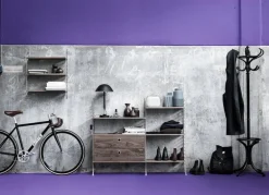 String Furniture String shelf 78 x 30 cm, 3-pack, walnut