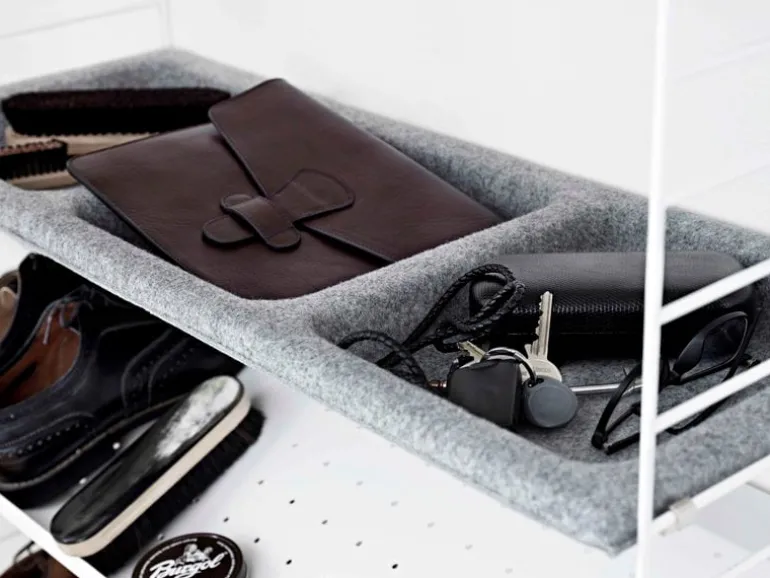 String Furniture String shoe shelf, 78 x 30 cm, white