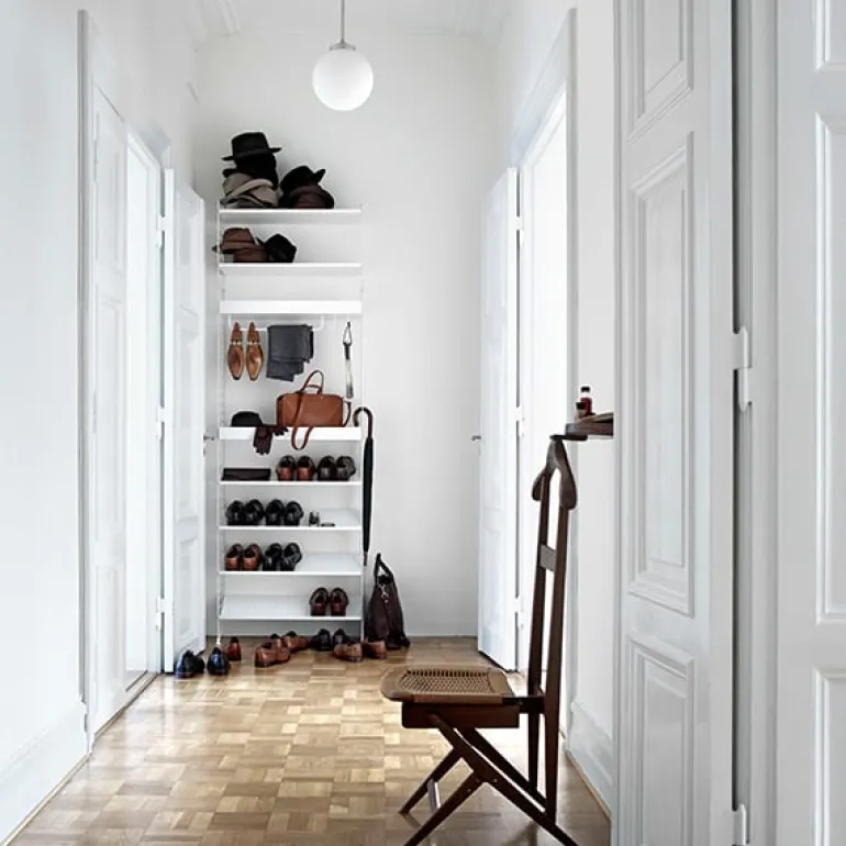 String Furniture String shoe shelf, 78 x 30 cm, white