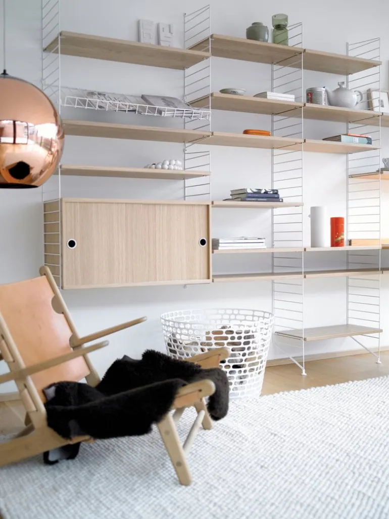 String Furniture String side panel 75 x 30 cm, 1-pack, white