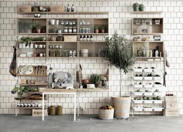 String Furniture String side panel 75 x 30 cm, 1-pack, white