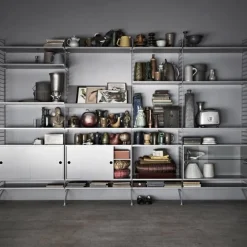 String Furniture String shelf 58 x 30 cm, 3-pack, grey