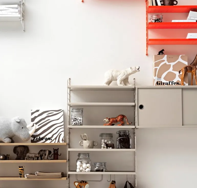 String Furniture String shelf 78 x 30 cm, 3-pack, oak