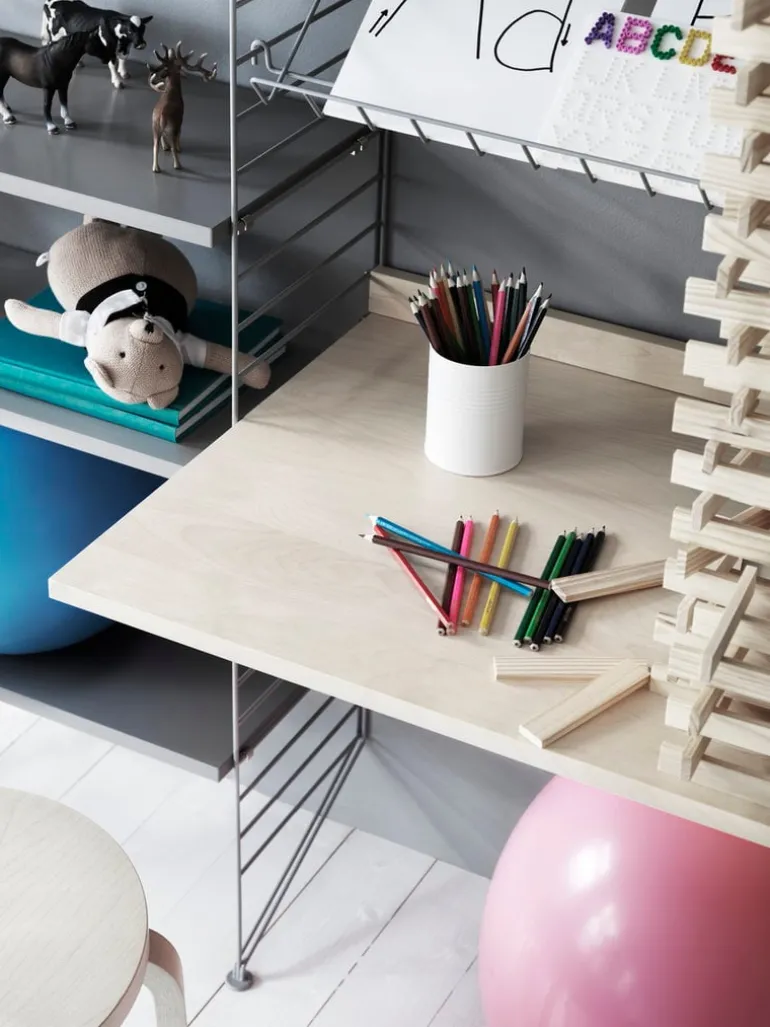 String Furniture String shelf 58 x 30 cm, 3-pack, white