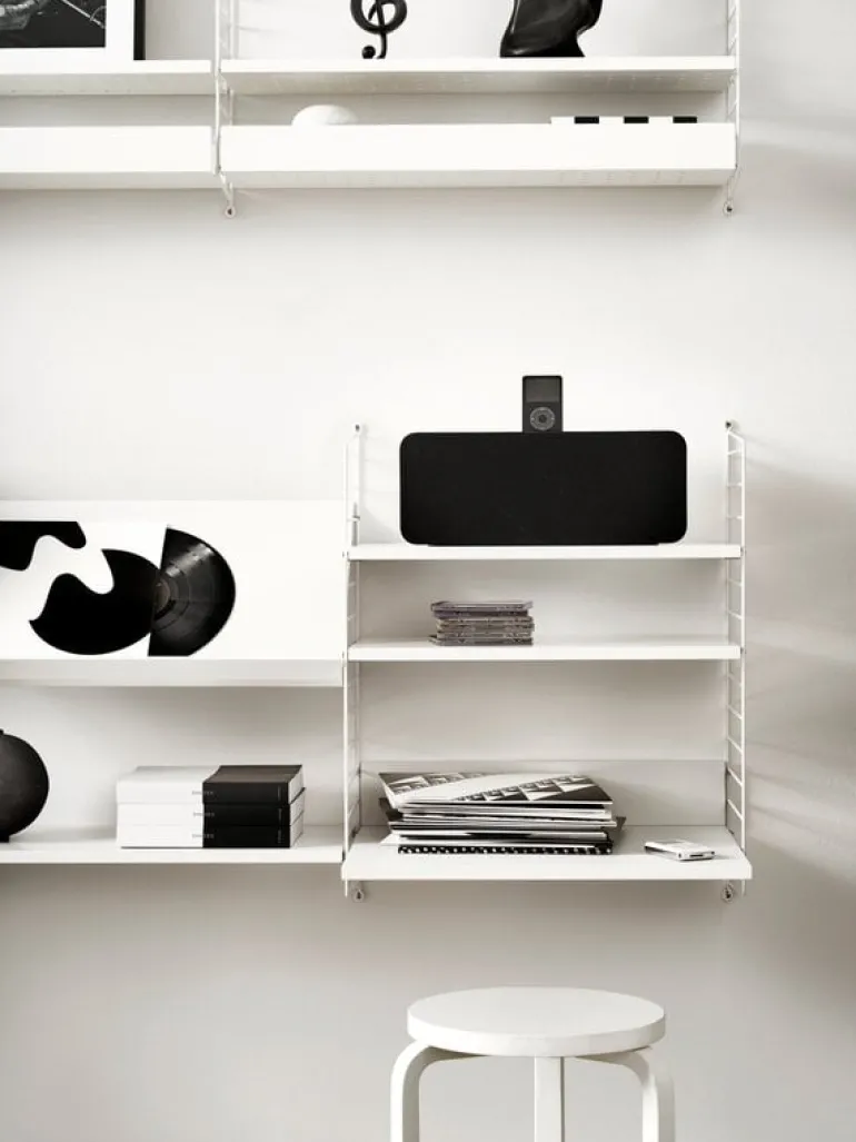 String Furniture String shelf 58 x 30 cm, 3-pack, white