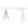 String Furniture String Works height adjustable work desk, 140 cm, white