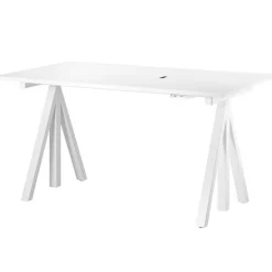 String Furniture String Works height adjustable work desk, 140 cm, white