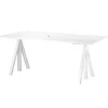 String Furniture String Works height adjustable work desk, 180 cm, white