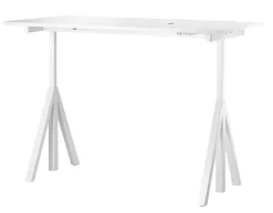 String Furniture String Works height adjustable table 160 cm, white
