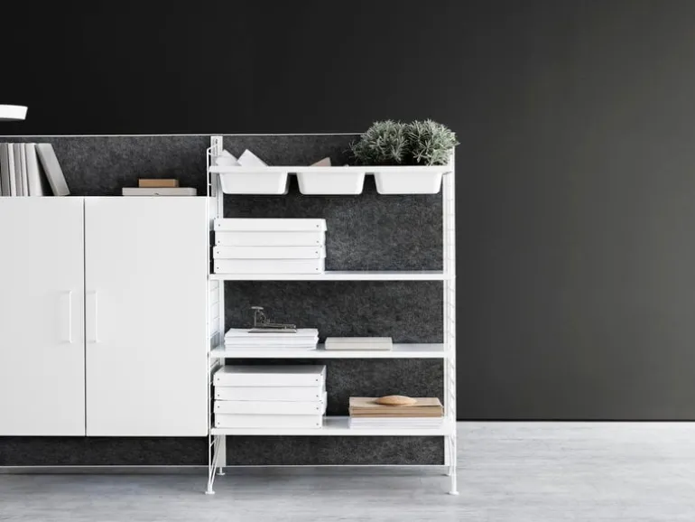 String Furniture String Works, filing cabinet, white