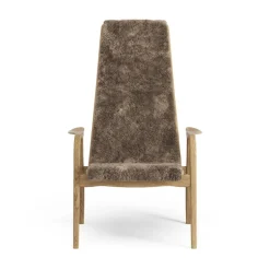Swedese Lamino easy chair, sheepskin, Sahara