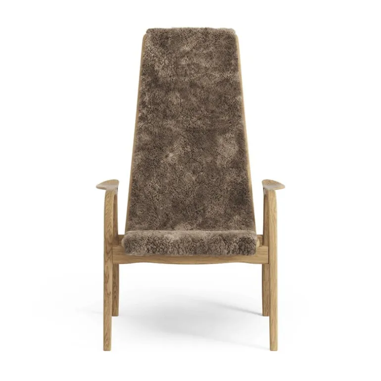 Swedese Lamino easy chair, sheepskin, Sahara