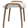 Swedese Lamino stool, sheepskin, natural white