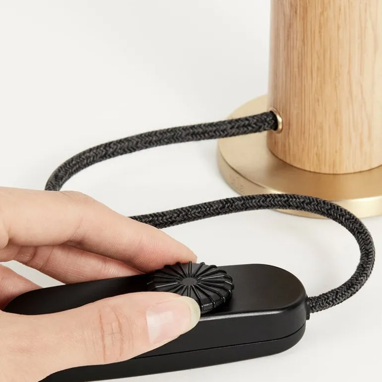 Tala Knuckle table lamp, oak