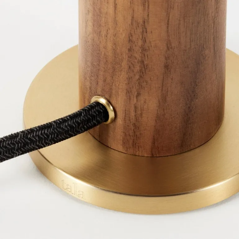 Tala Knuckle table lamp, walnut