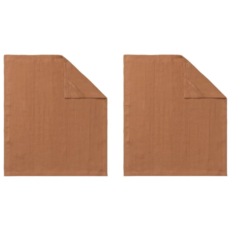 Tameko Dale kitchen towel, 50 x 60 cm, set of 2, rust