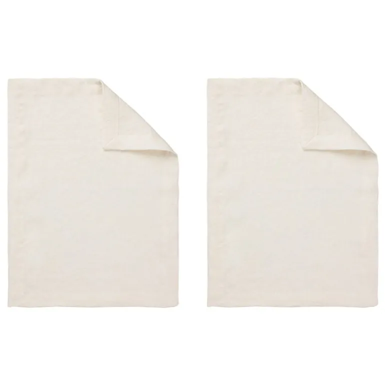 Tameko Lee placemat, 33 x 46 cm, set of 2, white