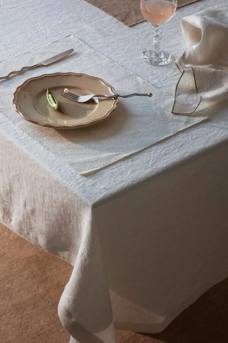 Tameko Lee placemat, 33 x 46 cm, set of 2, white