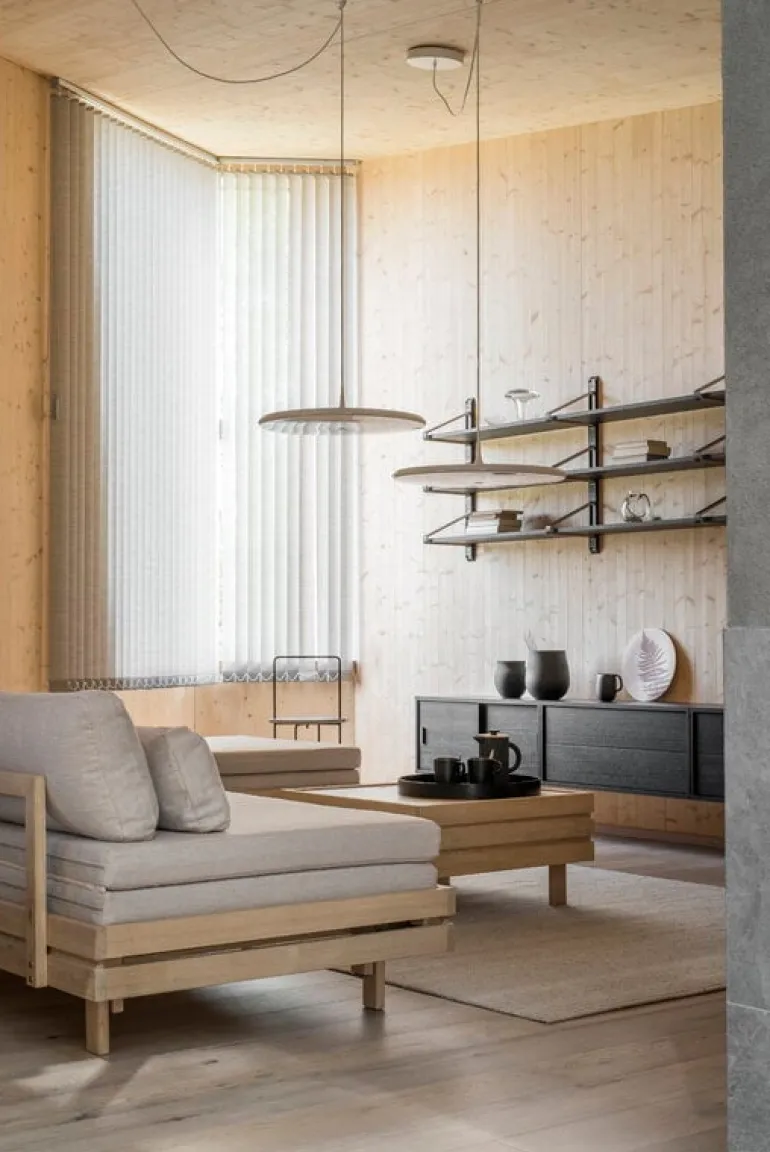 Tapio Anttila Collection Day&Night sofa bed, oak - beige Hopper 51