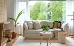 Tapio Anttila Collection ON2 Wood sofa bed, soap waxed oak - natural white Diamonds 012