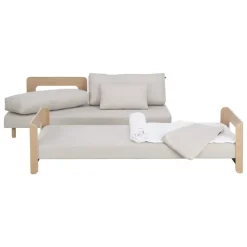 Tapio Anttila Collection ON2 Wood sofa bed, soap waxed oak - natural white Diamonds 012