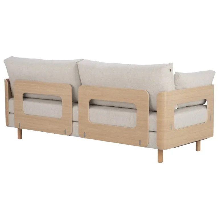 Tapio Anttila Collection ON2 Wood sofa bed, soap waxed oak - natural white Diamonds 012