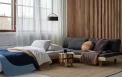 Tapio Anttila Collection Day&Night sofa bed, oak - grey Hopper 67