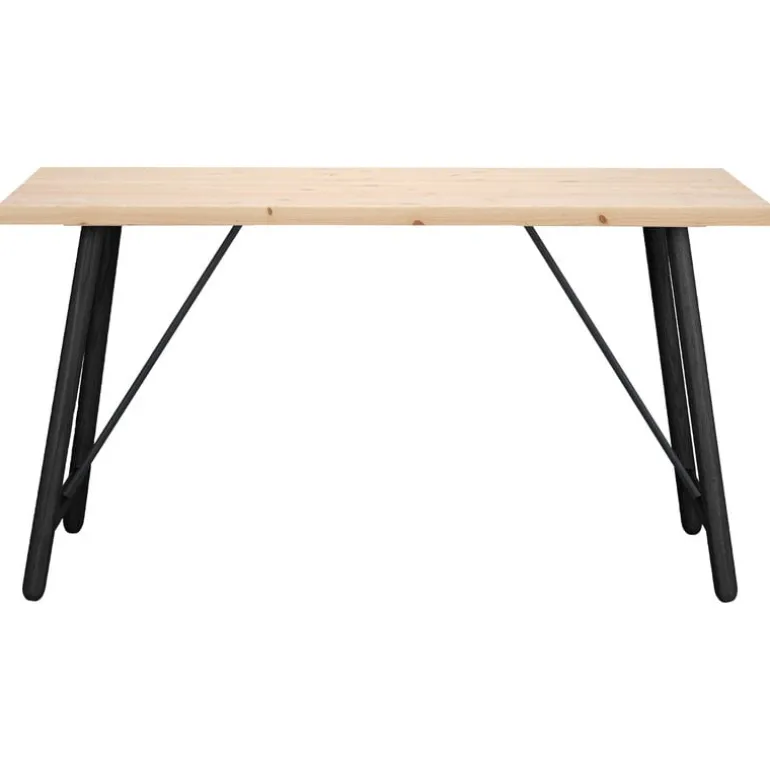 Tapio Anttila Collection Front Pine 140 table, pine - black oak
