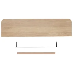 Tapio Anttila Collection Renki L shelf, oak -  recycled leather
