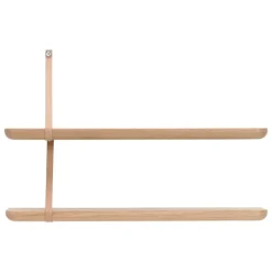 Tapio Anttila Collection Renki L shelf, oak -  recycled leather
