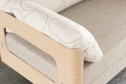 Tapio Anttila Collection ON2 Wood sofa bed, soap waxed oak - Marimekko Piirto Unikko - Diamonds 289