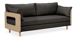 Tapio Anttila Collection ON2 Wood sofa bed, soap waxed oak - dark grey Diamonds 007