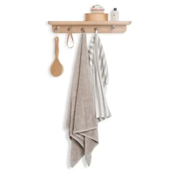 Tapio Anttila Collection Renki coat rack, oak -  recycled leather