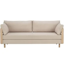 Tapio Anttila Collection ON2 Wood sofa bed, soap waxed oak - beige Hopper 51