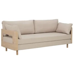 Tapio Anttila Collection ON2 Wood sofa bed, soap waxed oak - beige Hopper 51