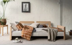 Tapio Anttila Collection ON2 Wood sofa bed, soap waxed oak - beige Hopper 51