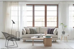 Tapio Anttila Collection ON2 Fabric sofa bed, natural white Diamonds 012